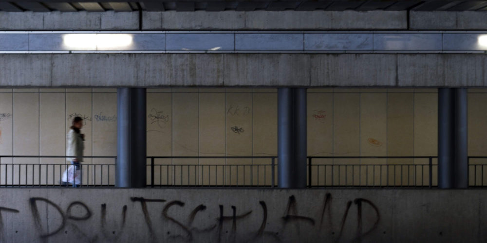 Deutschland-Graffiti In Einer Unterführung