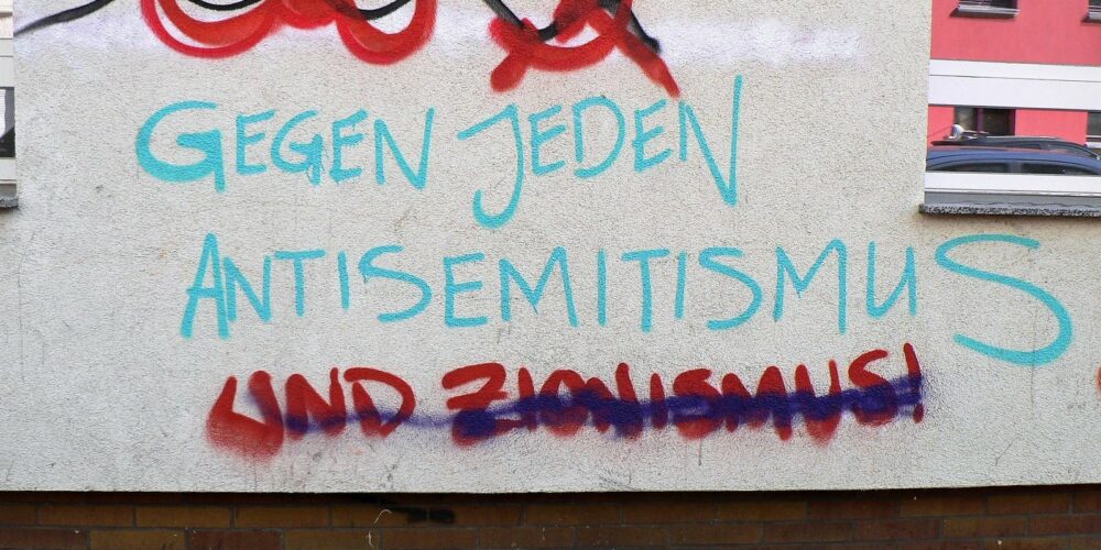 Graffiti Gegen Jeden Antisemitismus Und Zionismus