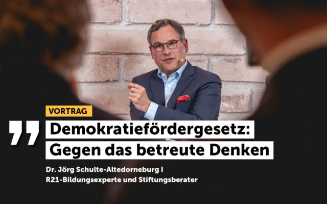 Demokratiefördergesetz: Gegen Das Betreute Denken